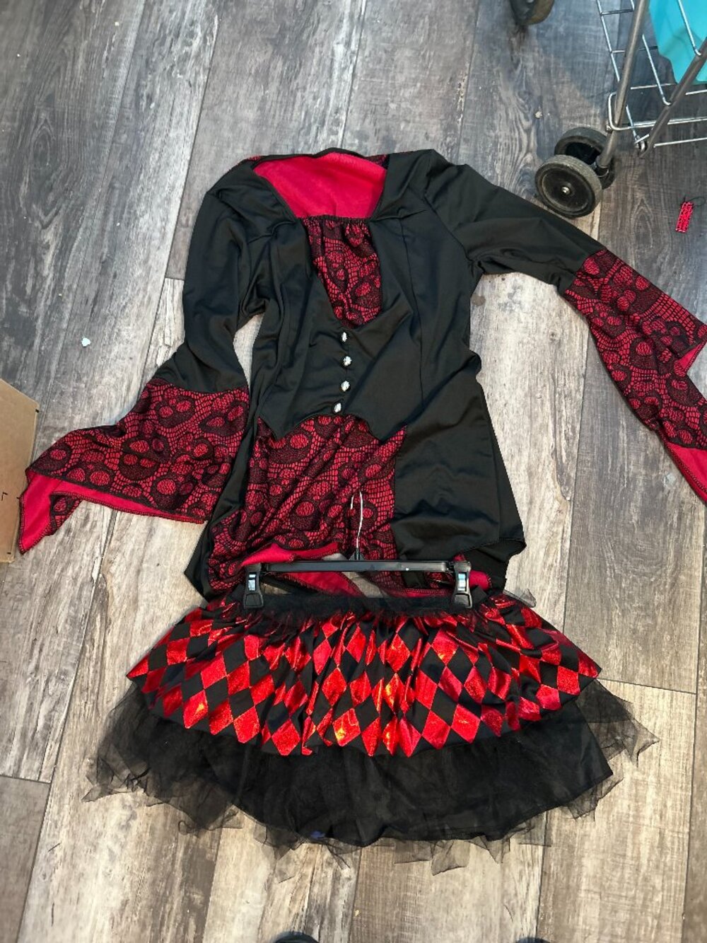 Goth Halloween Costume - Top & Tutu Skirt Size Medium NWT